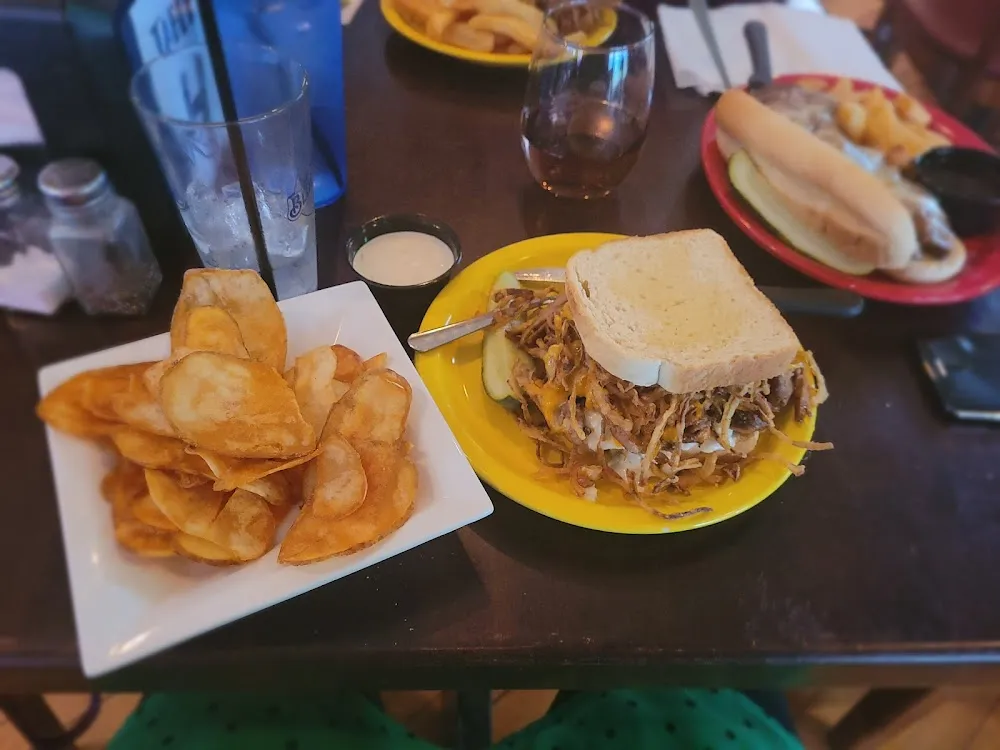 Bourbon BBQ Pork with Chips
